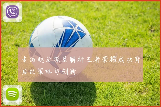 专访赵芳深度解析王者荣耀成功背后的策略与创新